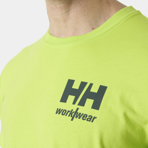 T-shirt męski Helly Hansen lime 79309-420 - XL
