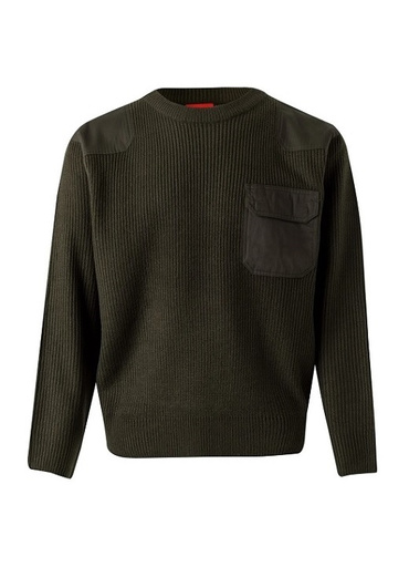 Sweter mundurowy khaki - XL