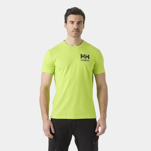 T-shirt męski Helly Hansen lime 79309-420 - XL