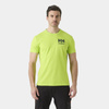 T-shirt męski Helly Hansen lime 79309-420 - L