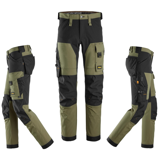 Spodnie robocze Snickers 6375-3104 khaki - 50