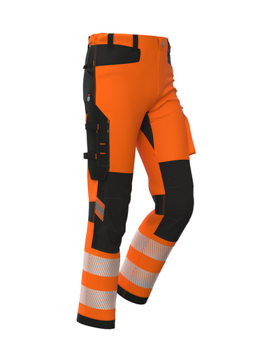 Spodnie robocze BoSafety Tension pomarańczowe - 54