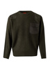 Sweter mundurowy khaki - S