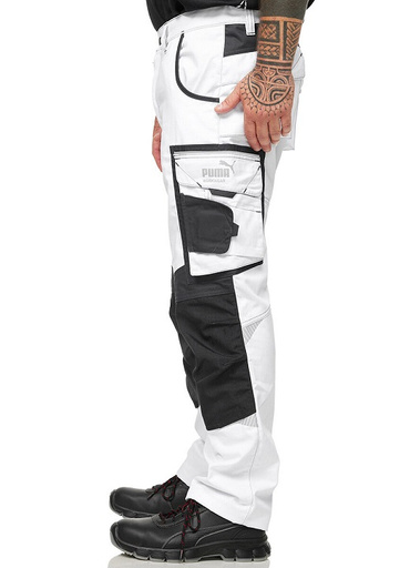 Spodnie Precision Puma Workwear 30-1170 white - 56